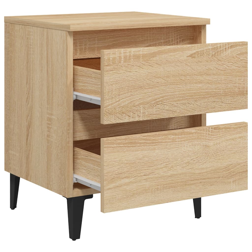 Tables de chevet 2 pcs chêne sonoma 40x35x50 cm bois ingénierie - XIOS