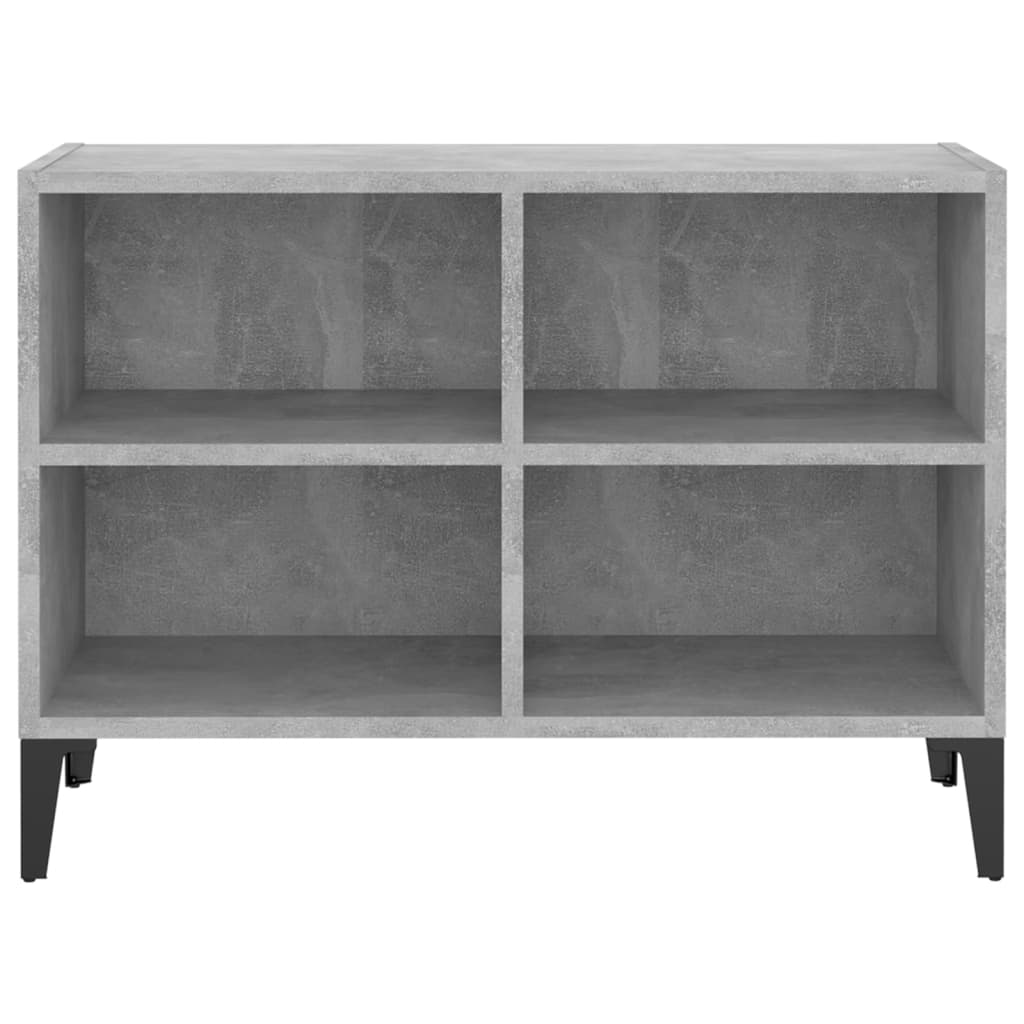 Meuble TV avec pieds en métal Gris béton 69,5x30x50 cm - XIOS