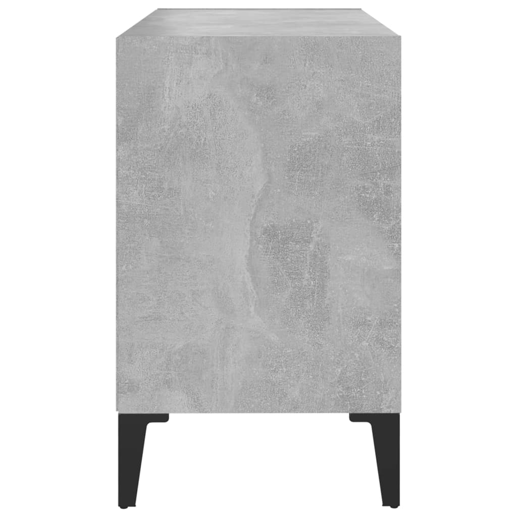 Meuble TV avec pieds en métal Gris béton 69,5x30x50 cm - XIOS