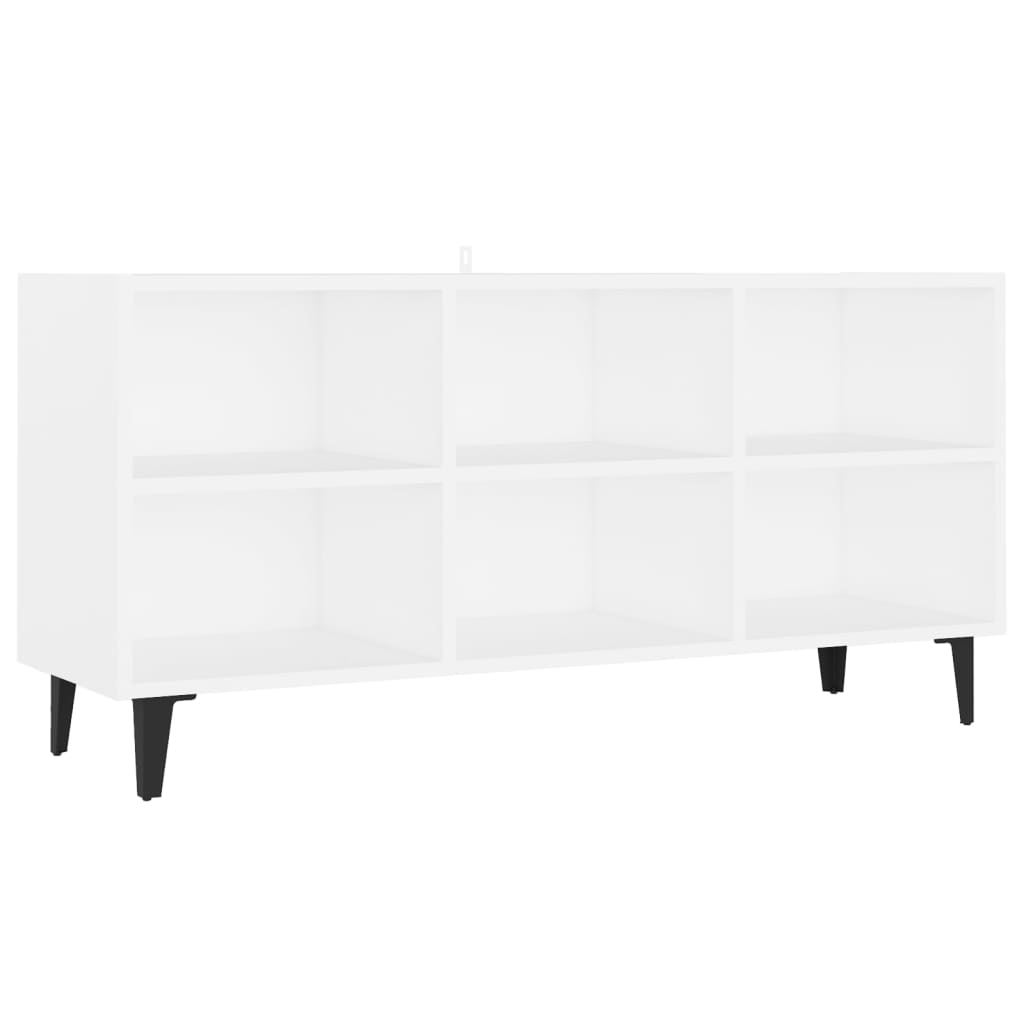 Meuble TV avec pieds en métal Blanc 103,5x30x50 cm - XIOS