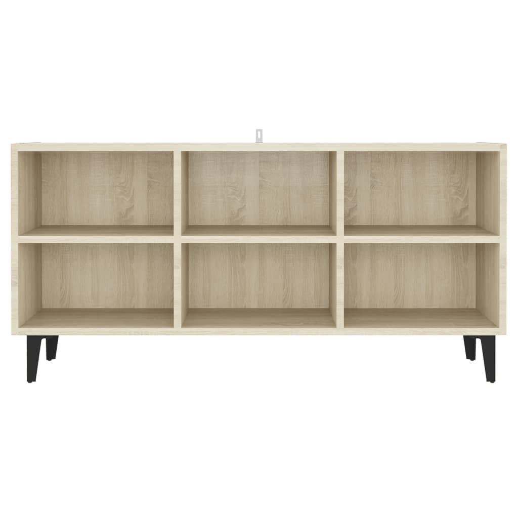 Meuble TV avec pieds en métal Chêne sonoma 103,5x30x50 cm - XIOS