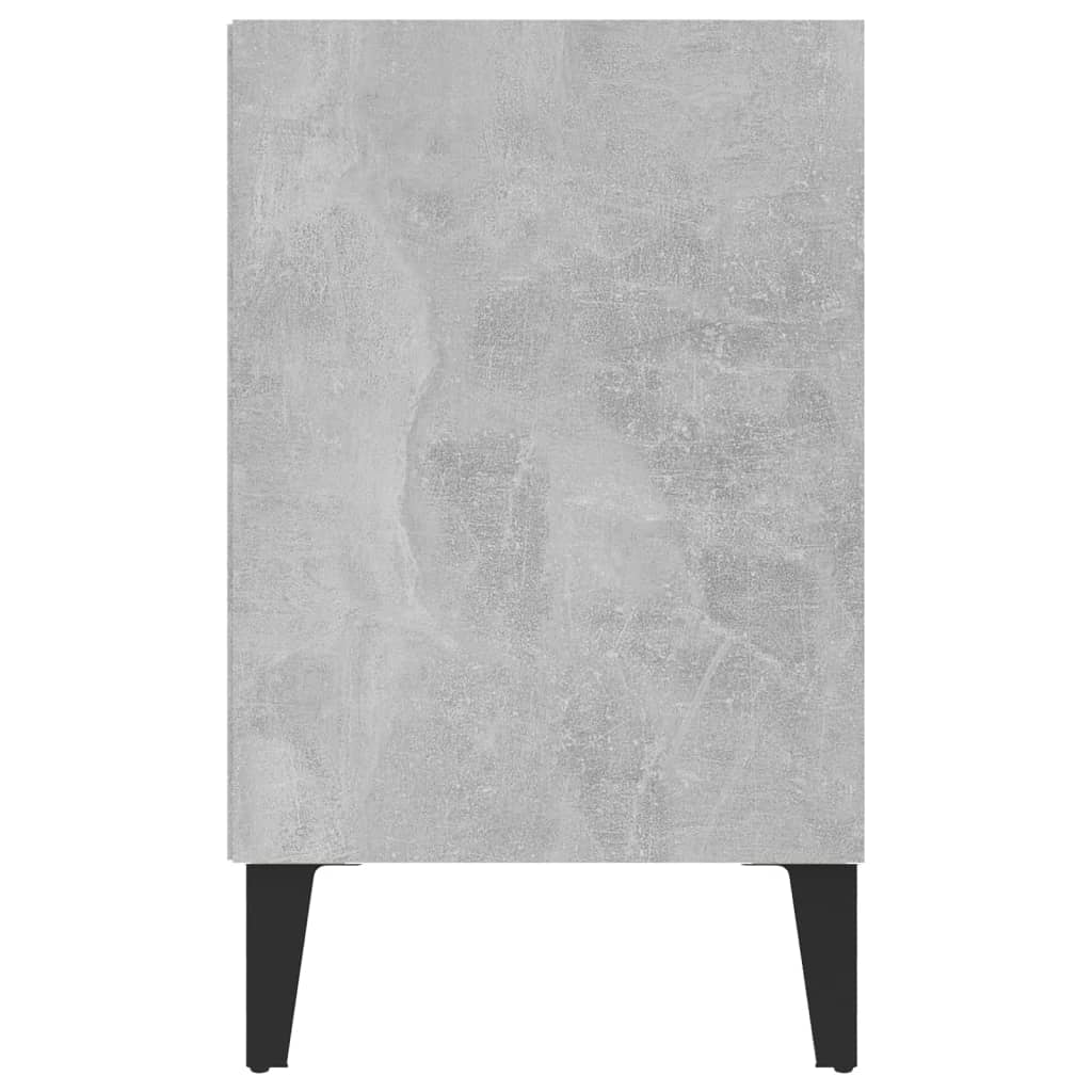 Meuble TV avec pieds en métal Gris béton 103,5x30x50 cm - XIOS