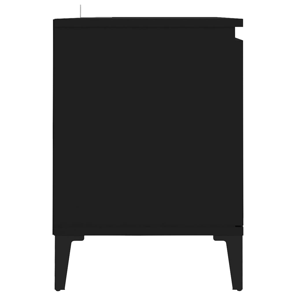 Meuble TV avec pieds en métal Noir 103,5x35x50 cm Meubles TV vidaXL   