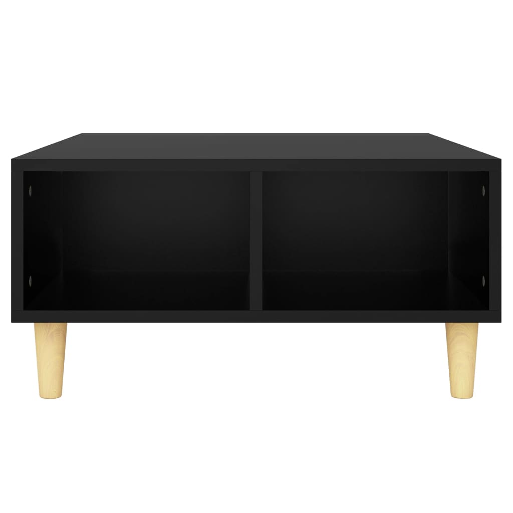Table basse noir 60x60x30 cm bois d'ingénierie - XIOS