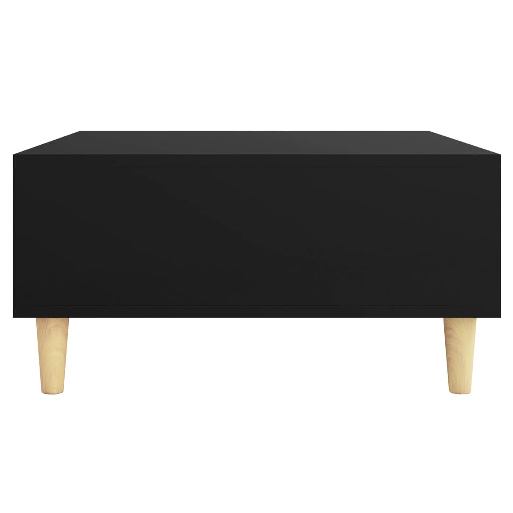 Table basse noir 60x60x30 cm bois d'ingénierie - XIOS