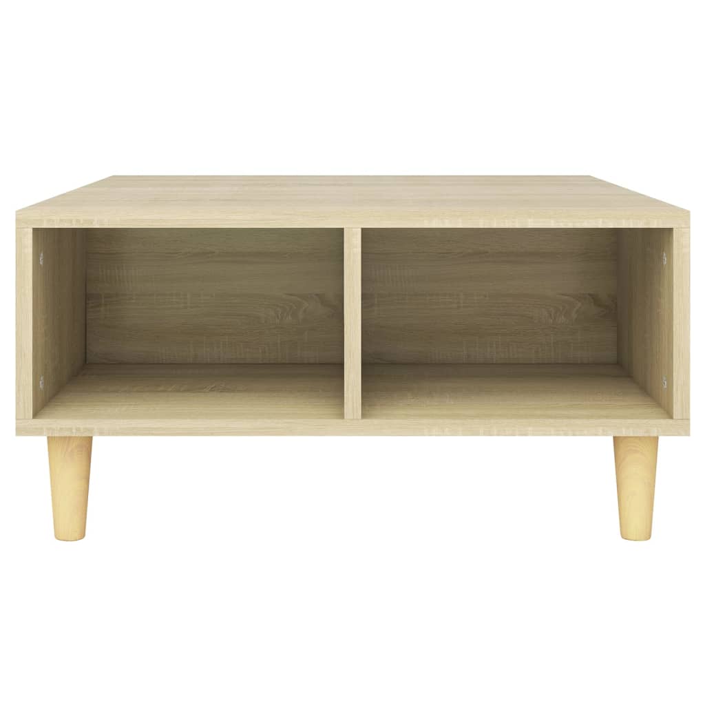 Table basse chêne sonoma 60x60x30 cm bois d'ingénierie - XIOS