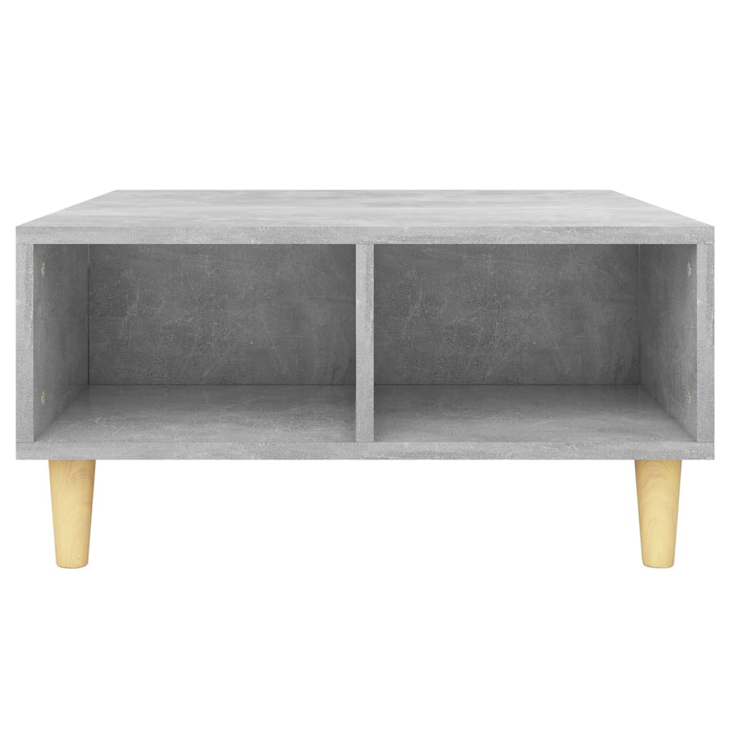 Table basse gris béton 60x60x30 cm bois d'ingénierie - XIOS