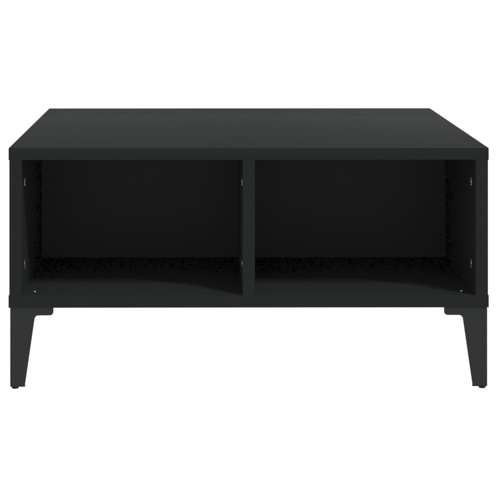 Table basse noir 60x60x30 cm bois d'ingénierie - XIOS