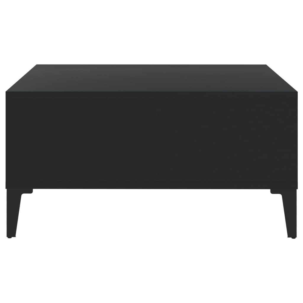 Table basse noir 60x60x30 cm bois d'ingénierie - XIOS