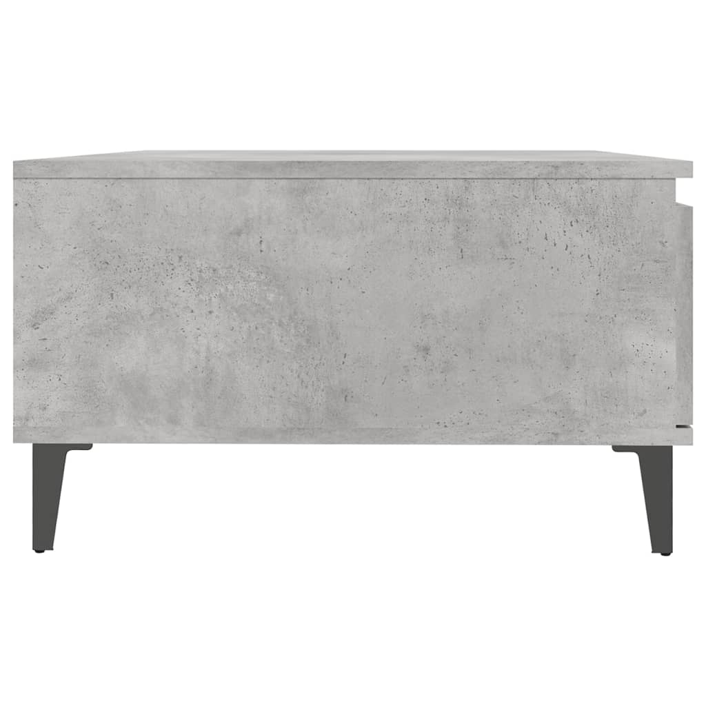 Table basse gris béton 90x60x35 cm bois d'ingénierie - XIOS