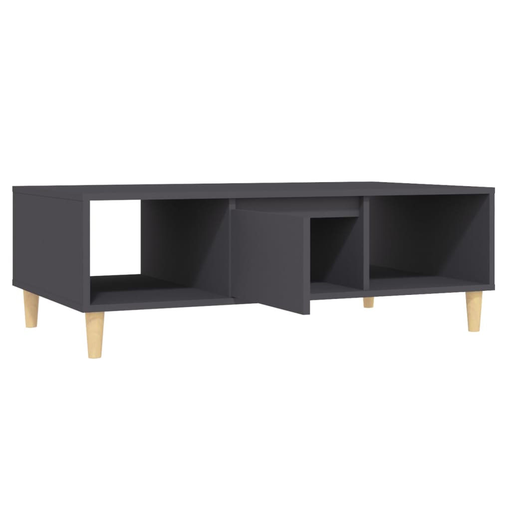 Table basse gris 103,5x60x35 cm bois d'ingénierie - XIOS