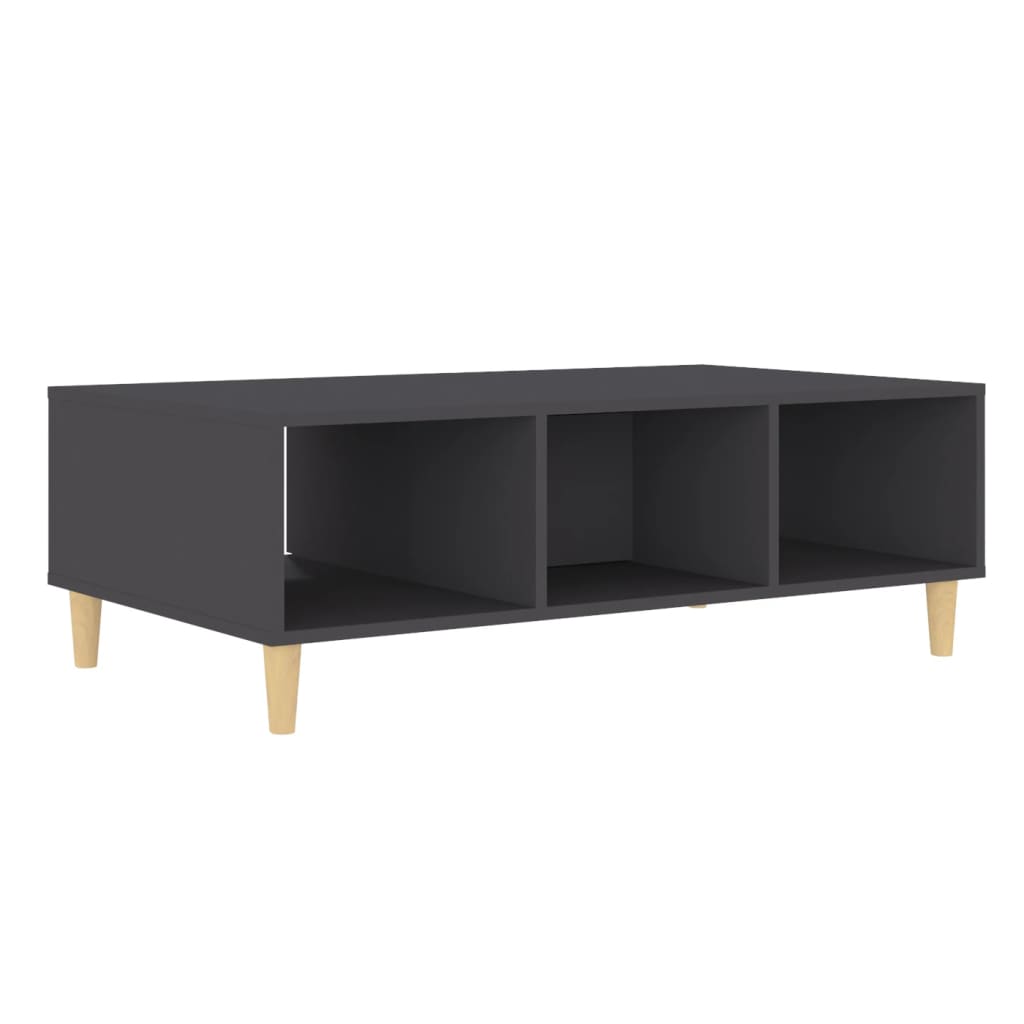 Table basse gris 103,5x60x35 cm bois d'ingénierie - XIOS