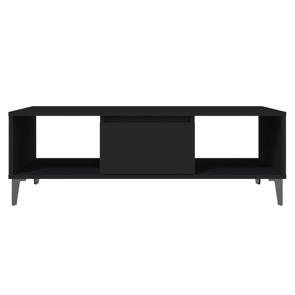 Table basse noir 103,5x60x35 cm bois d'ingénierie - XIOS