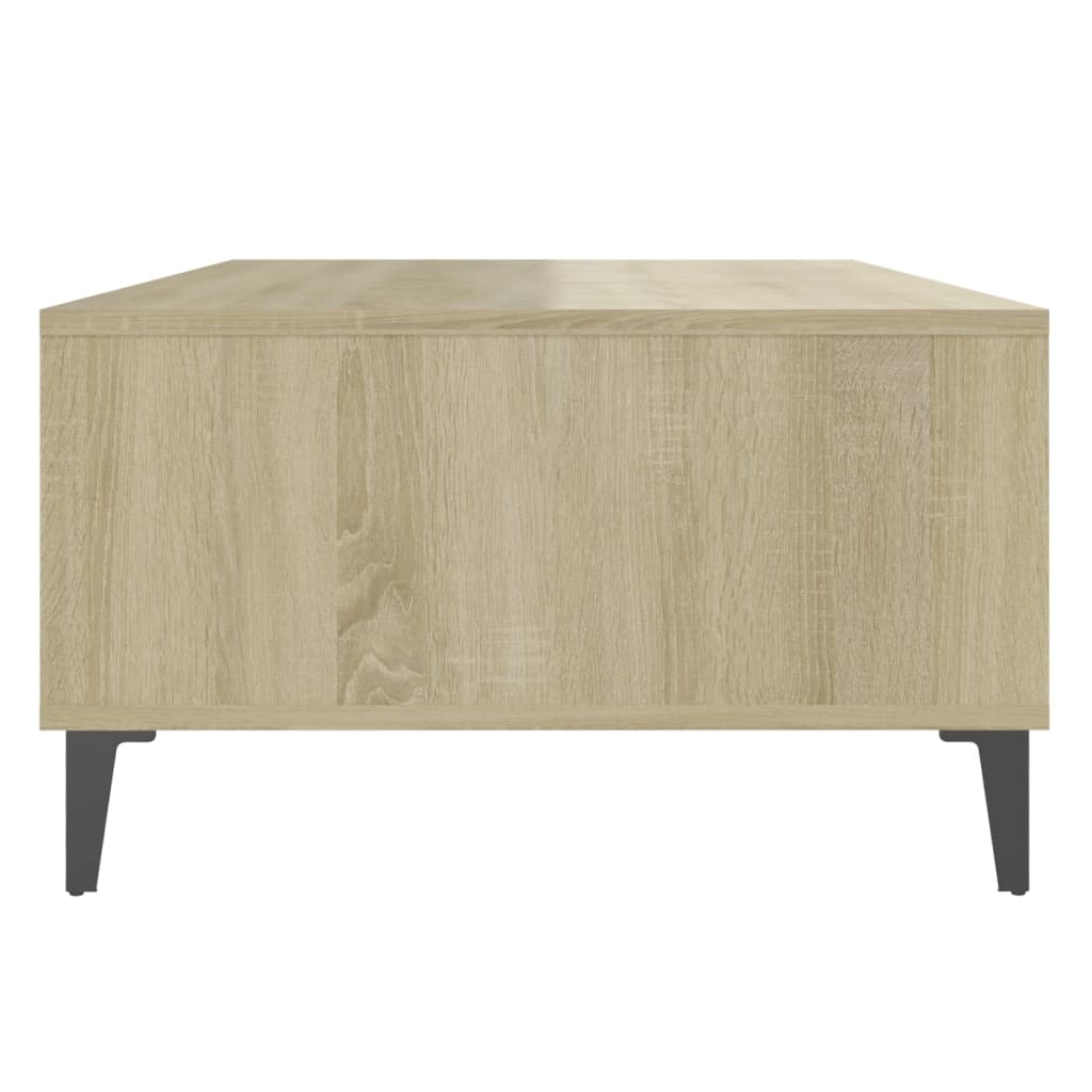 Table basse chêne sonoma 103,5x60x35 cm bois d'ingénierie - XIOS