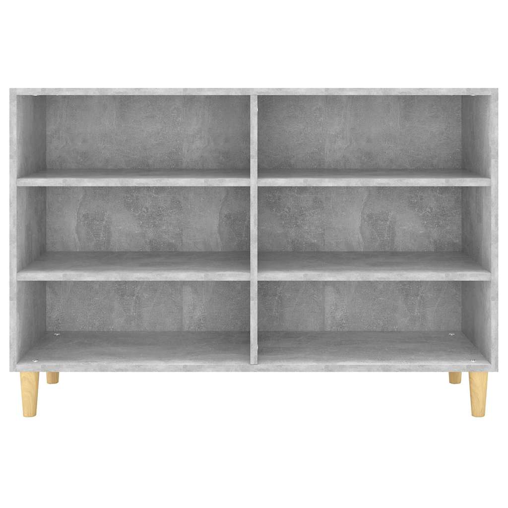 Buffet gris béton 103,5x35x70 cm bois d'ingénierie