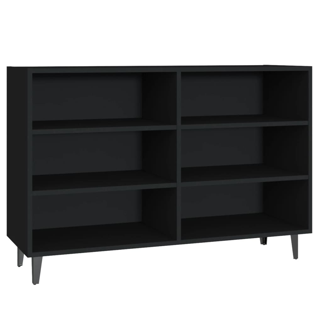 Buffet noir 103,5x35x70 cm bois d'ingénierie - XIOS