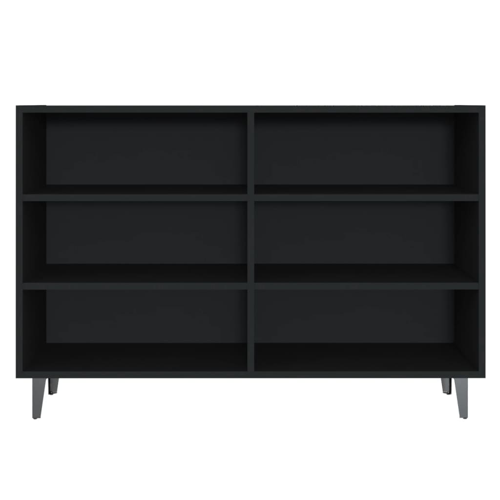 Buffet noir 103,5x35x70 cm bois d'ingénierie - XIOS