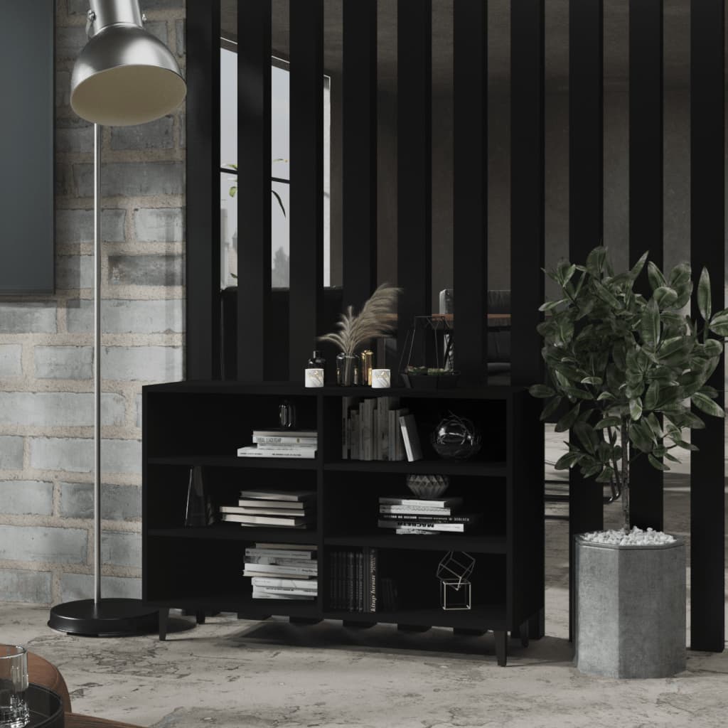 Buffet noir 103,5x35x70 cm bois d'ingénierie - XIOS