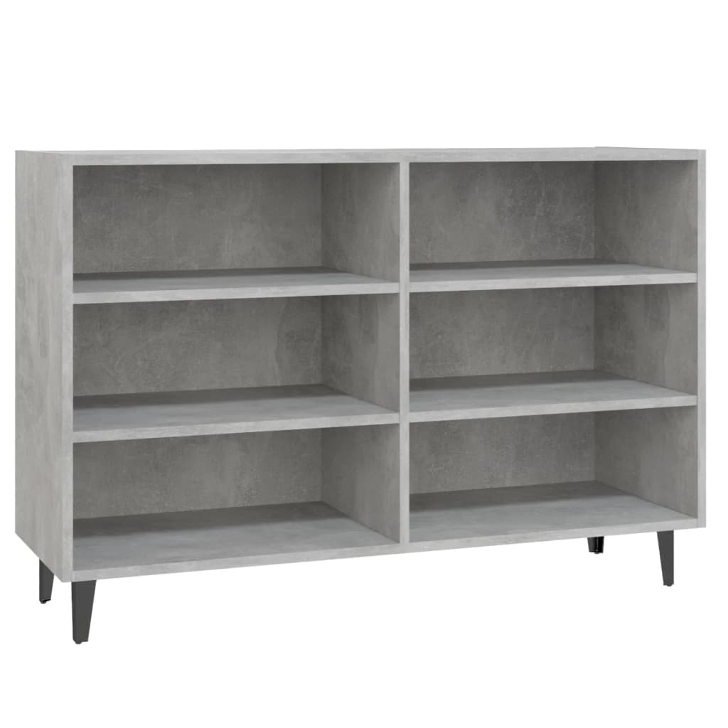 Buffet gris béton 103,5x35x70 cm bois d'ingénierie - XIOS