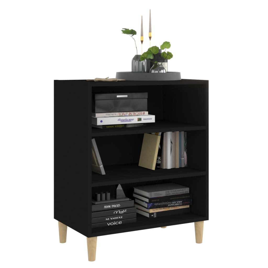 Buffet noir 57x35x70 cm bois d’ingénierie - XIOS