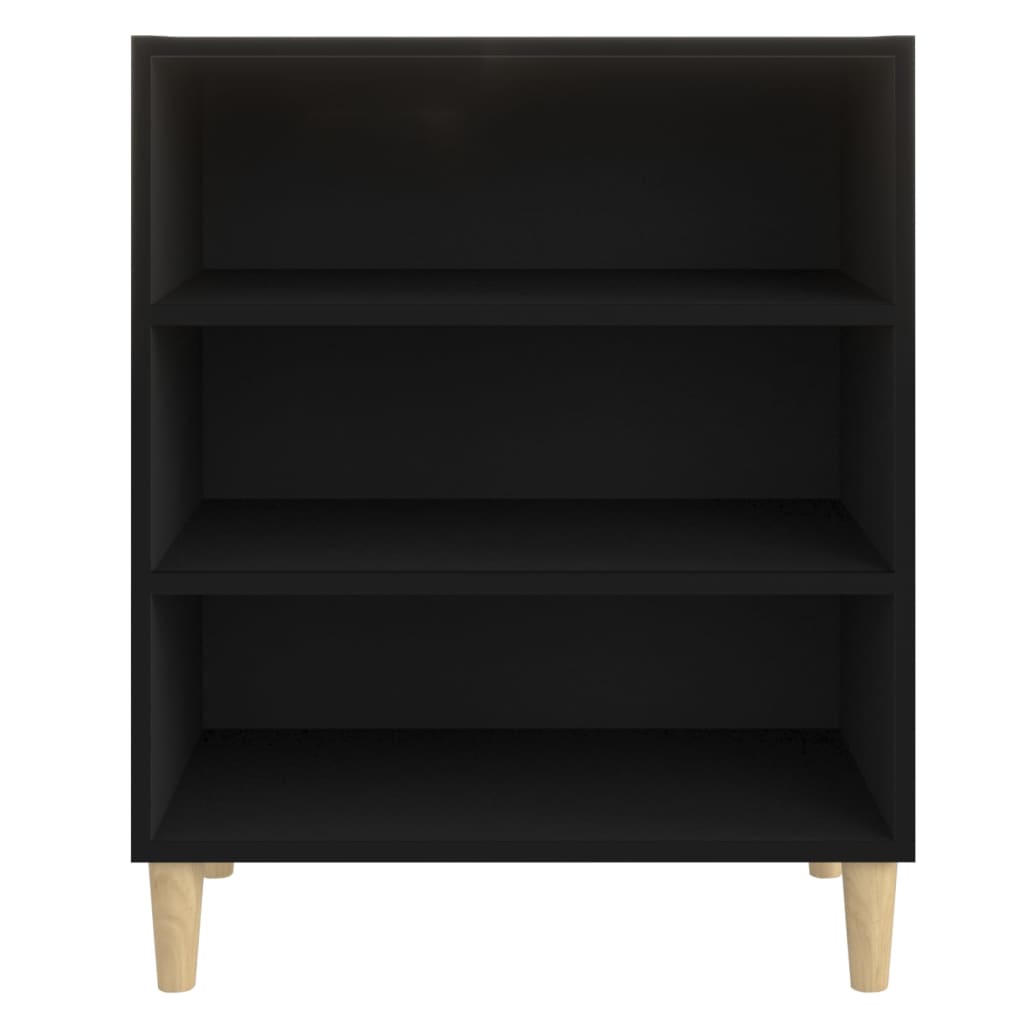 Buffet noir 57x35x70 cm bois d’ingénierie - XIOS