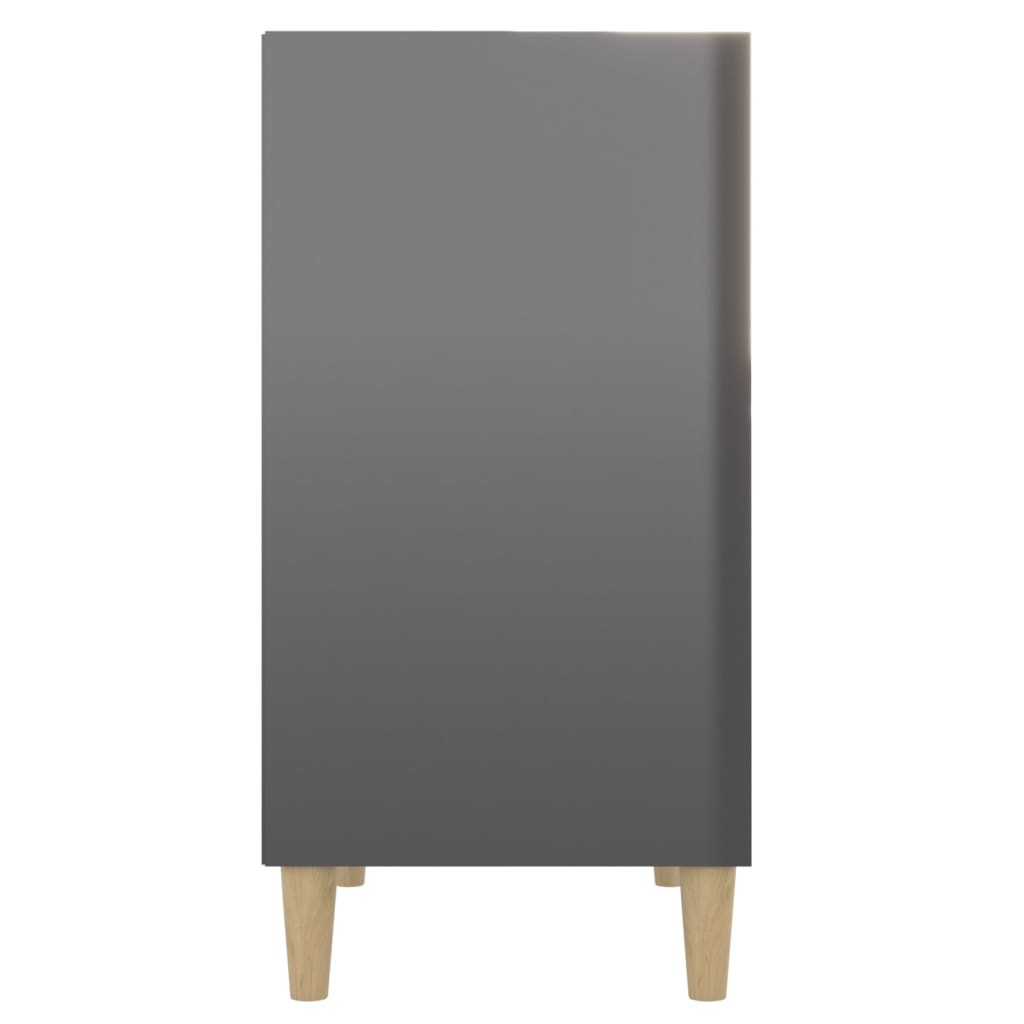 Buffet gris brillant 57x35x70 cm bois d'ingénierie - XIOS