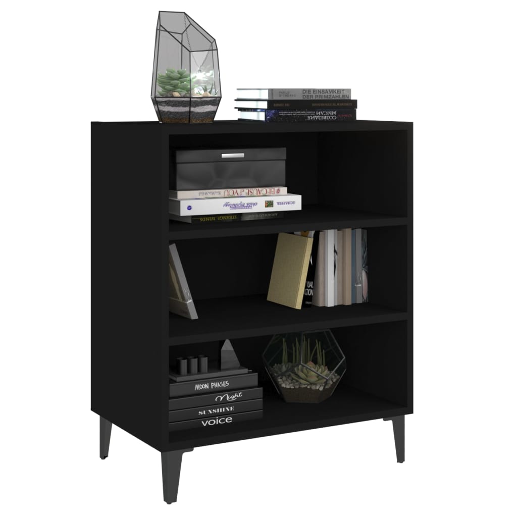 Buffet noir 57x35x70 cm bois d’ingénierie - XIOS
