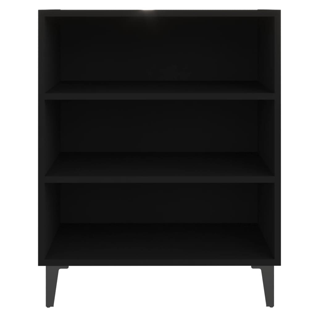Buffet noir 57x35x70 cm bois d’ingénierie - XIOS