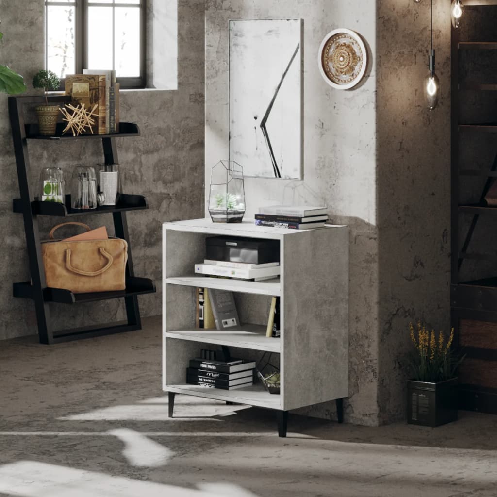 Buffet gris béton 57x35x70 cm bois d'ingénierie - XIOS