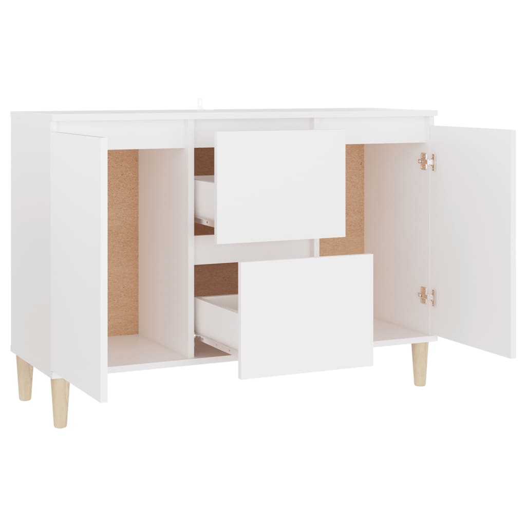 Buffet blanc 101x35x70 cm bois d'ingénierie - XIOS