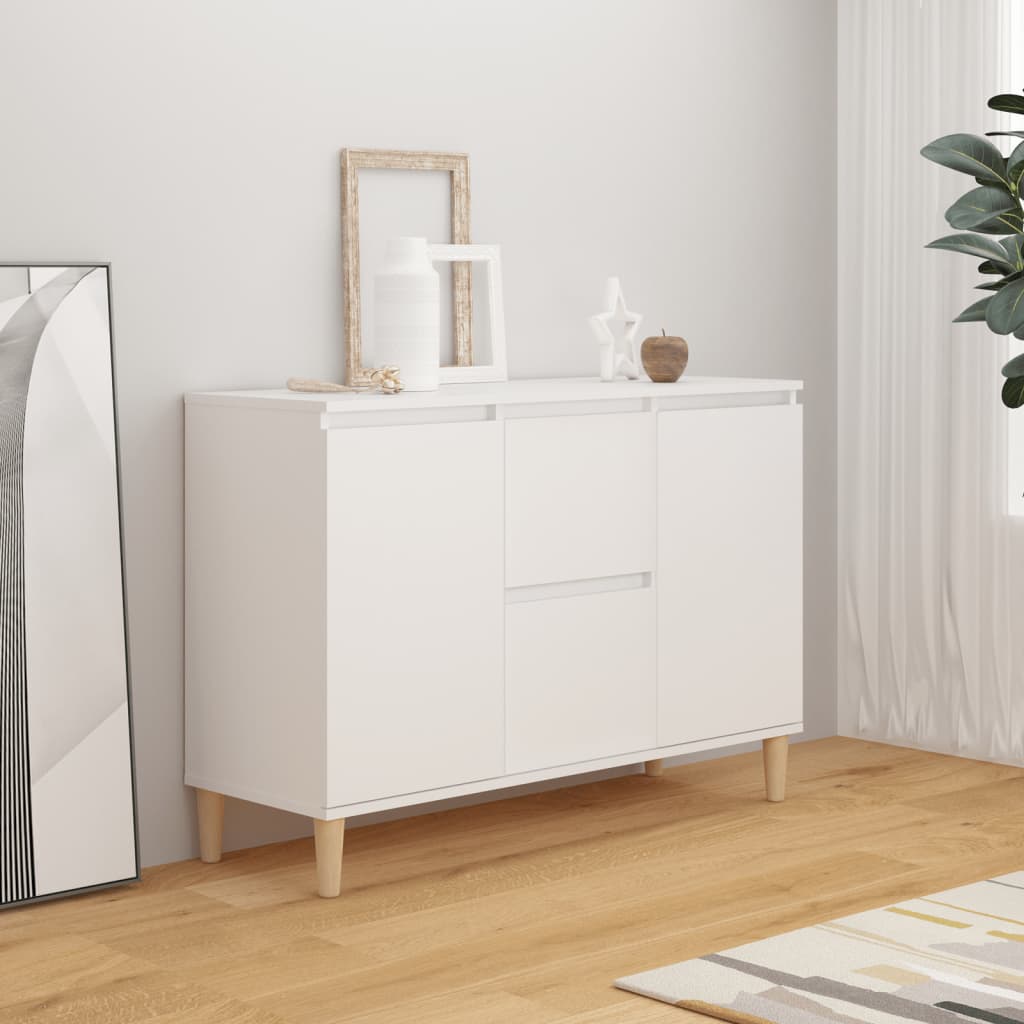 Buffet blanc 101x35x70 cm bois d'ingénierie - XIOS