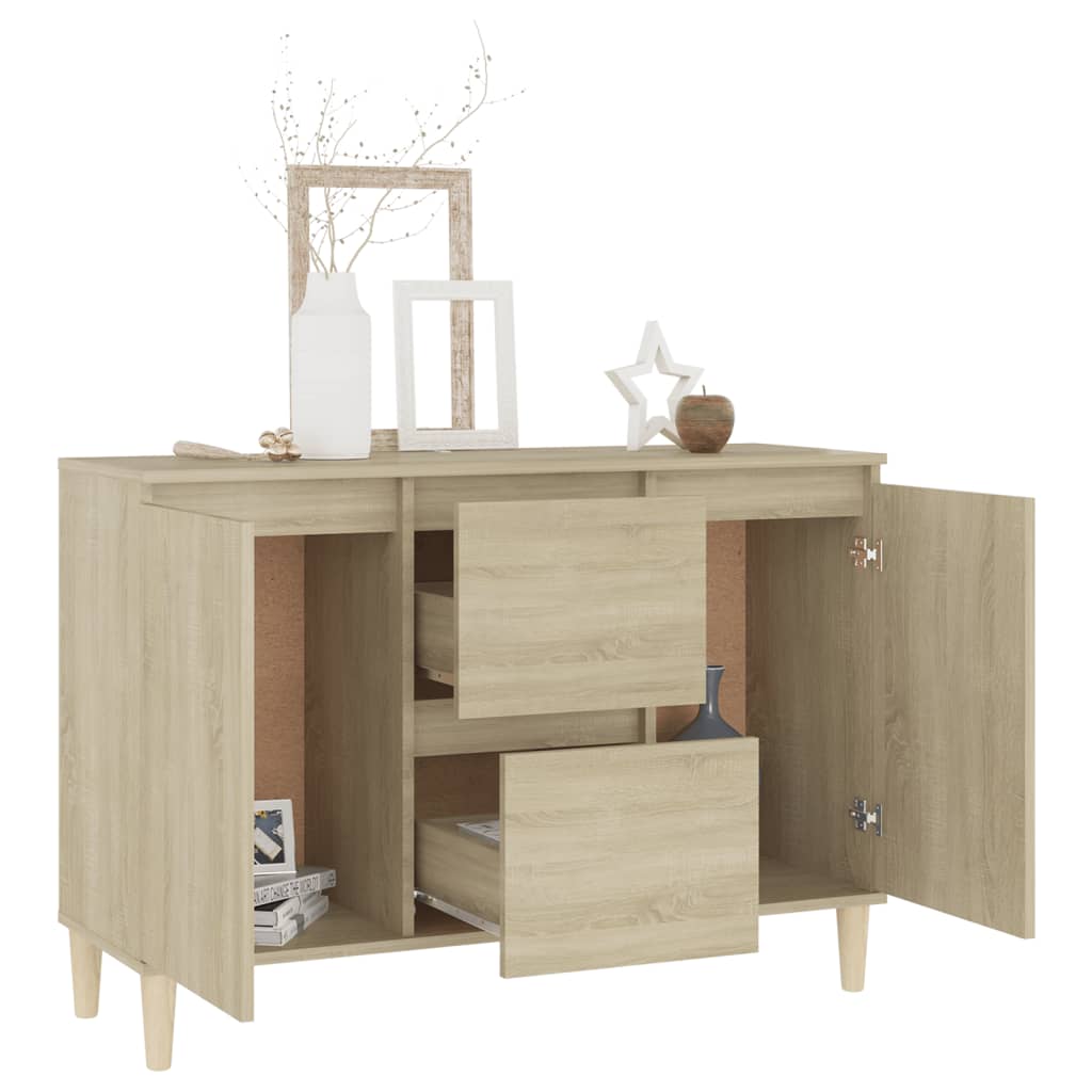 Buffet chêne sonoma 101x35x70 cm bois d'ingénierie - XIOS