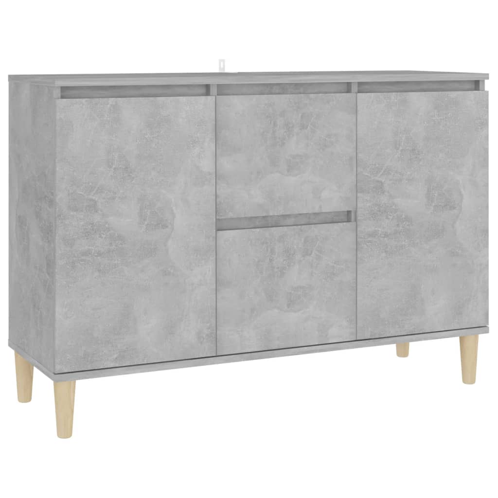 Buffet gris béton 101x35x70 cm bois d'ingénierie - XIOS