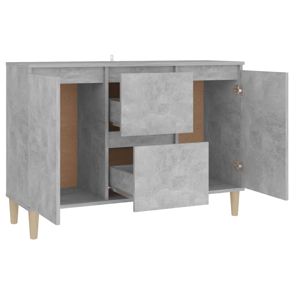 Buffet gris béton 101x35x70 cm bois d'ingénierie - XIOS