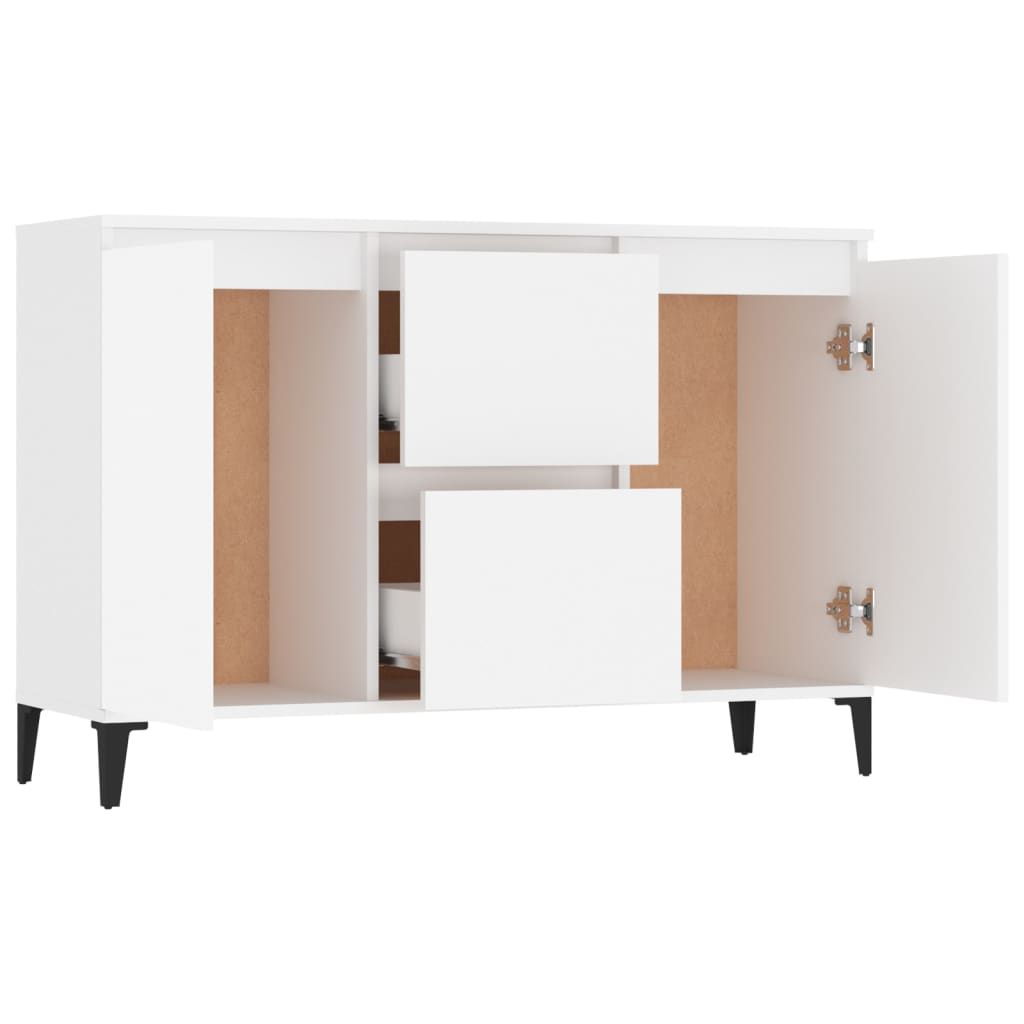 Buffet blanc 102x35x70 cm bois d'ingénierie - XIOS
