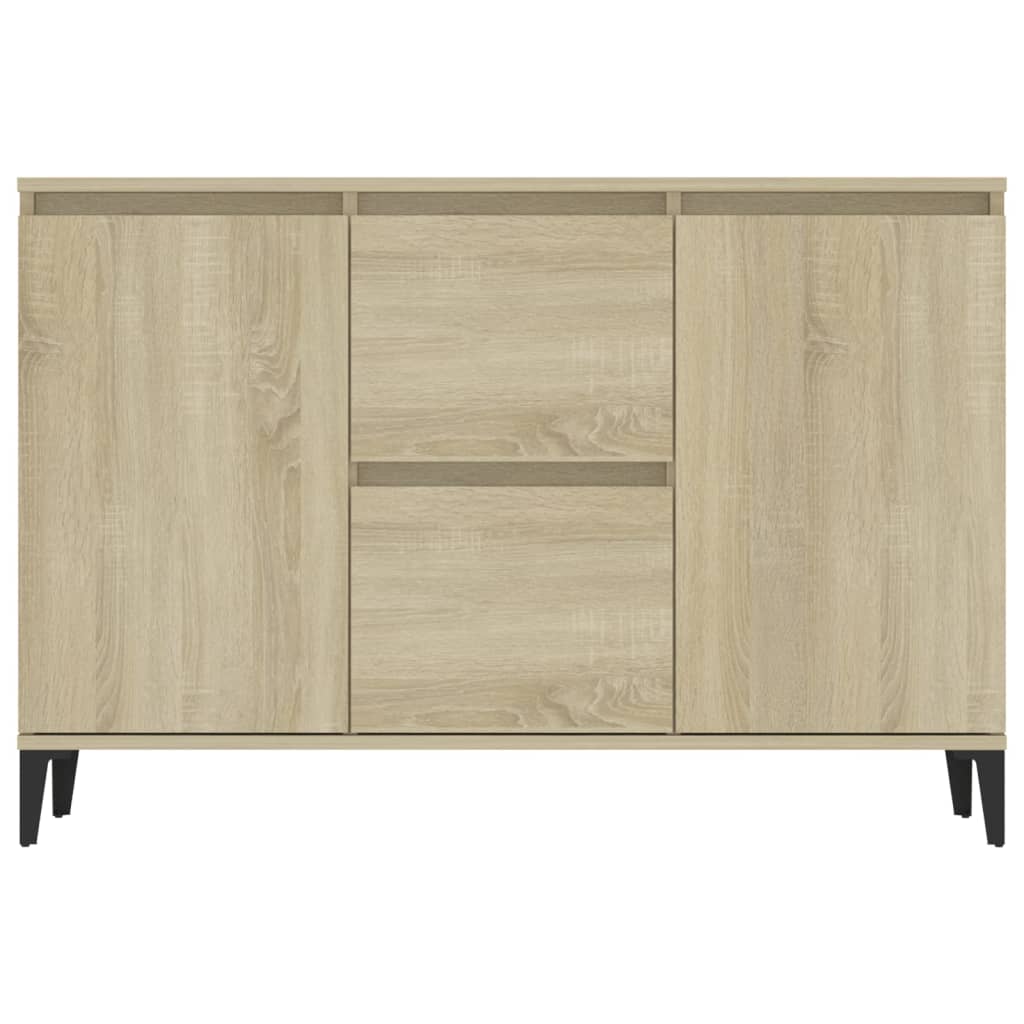 Buffet chêne sonoma 102x35x70 cm bois d'ingénierie - XIOS