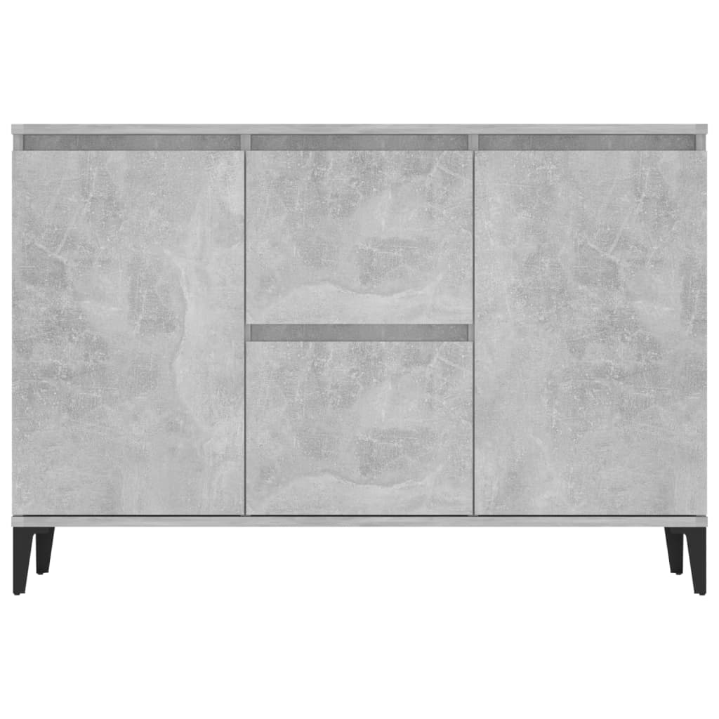 Buffet gris béton 104x35x70 cm bois d'ingénierie