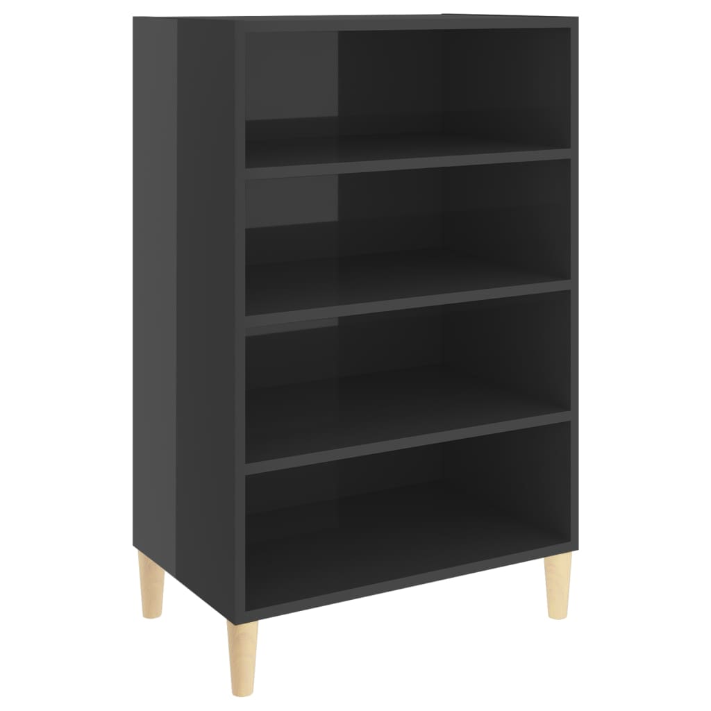 Buffet gris brillant 57x35x90 cm bois d'ingénierie - XIOS