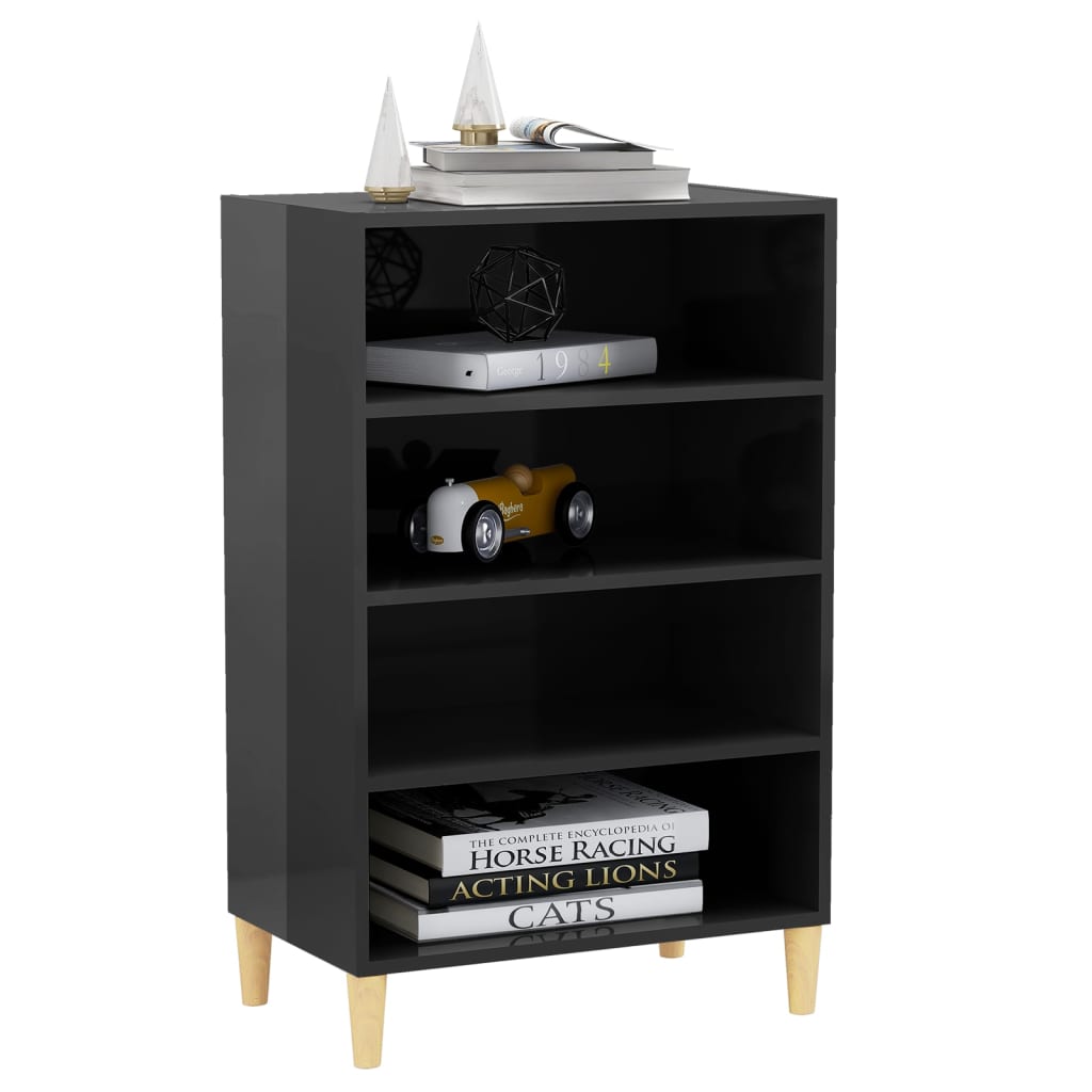 Buffet gris brillant 57x35x90 cm bois d'ingénierie - XIOS