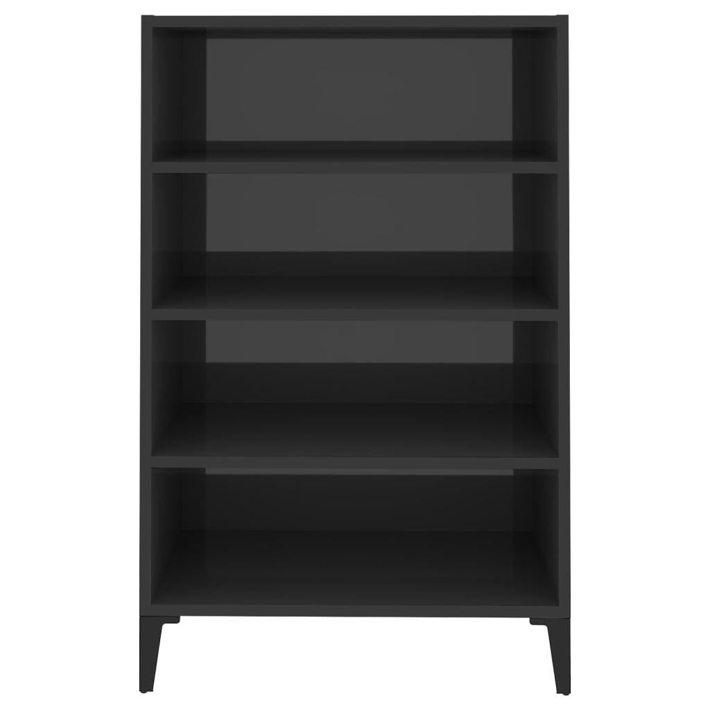 Buffet Gris brillant 57x35x90 cm Aggloméré - XIOS