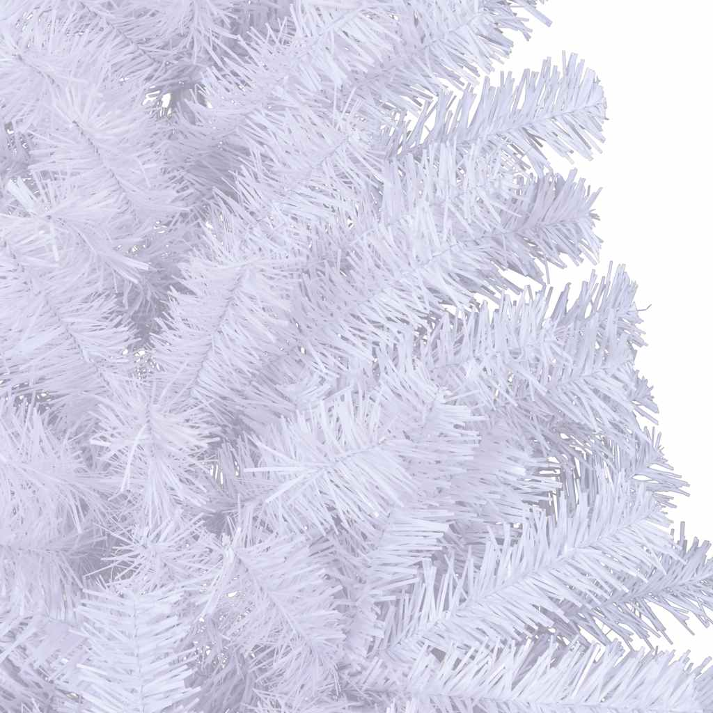 Sapin de Noël artificiel moitié avec support blanc 180 cm PVC - XIOS