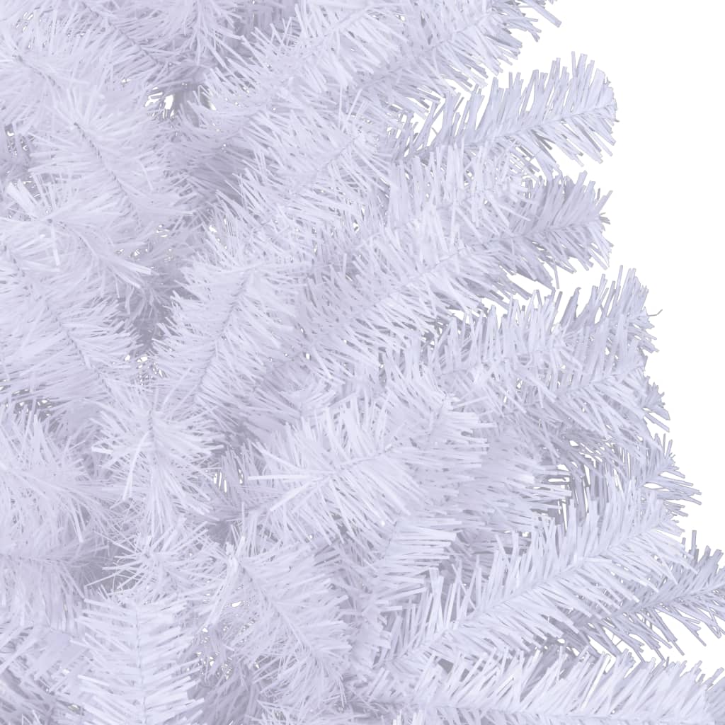 Sapin de Noël artificiel moitié avec support blanc 240 cm PVC - XIOS