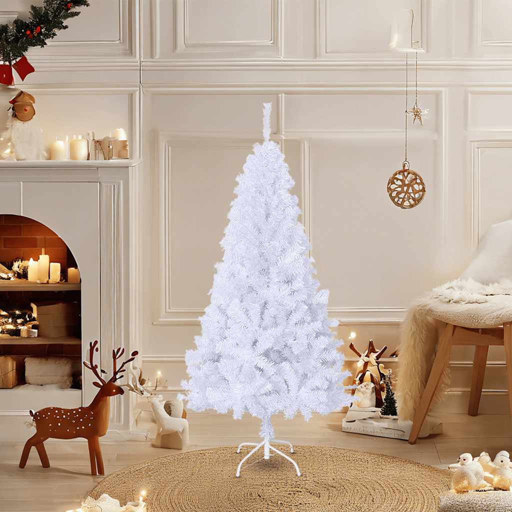 Arbre de Noël artificiel avec branches épaisses blanc 120cm PVC - XIOS