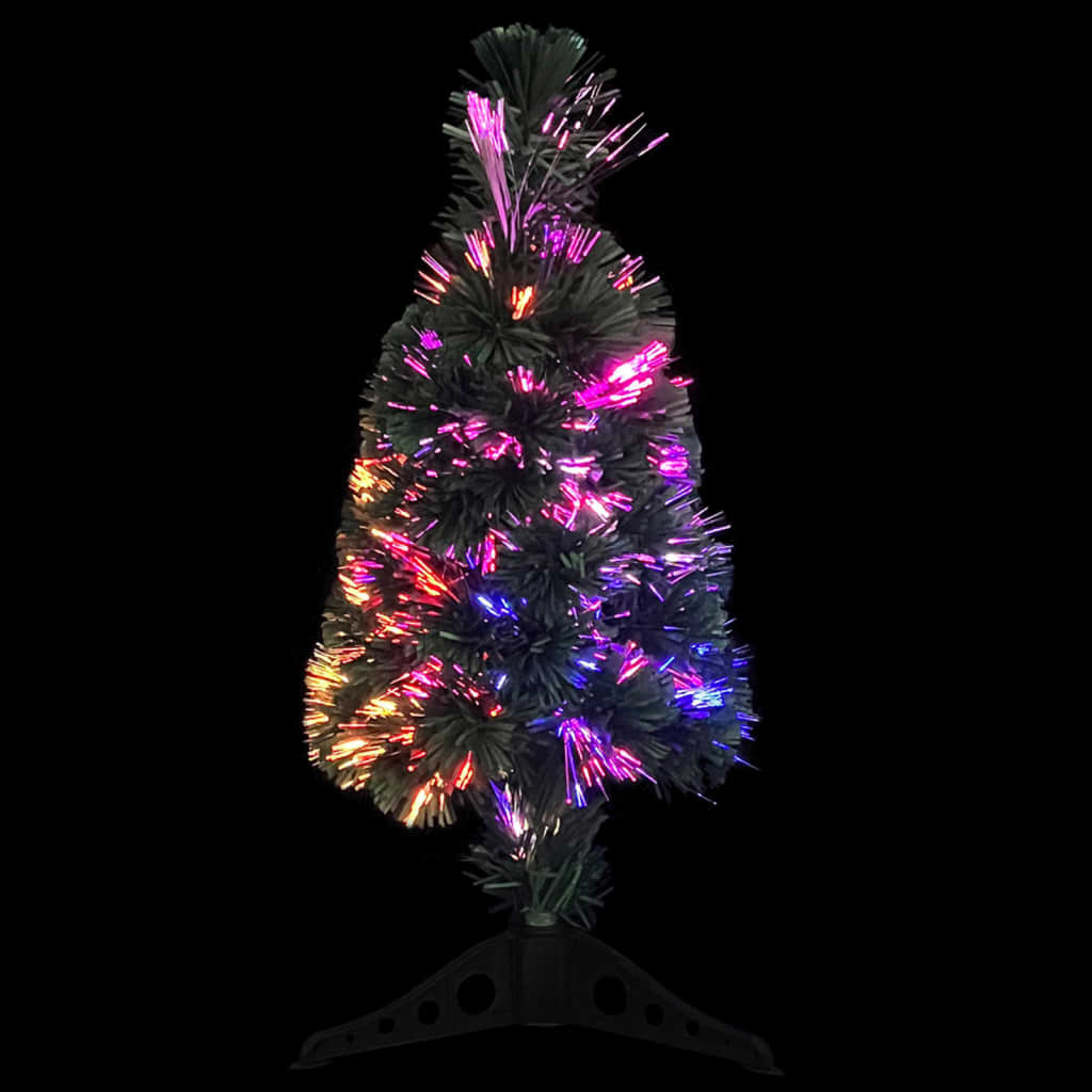 Arbre de Noël artificiel mince et support et LED 64 cm fibre optique - XIOS