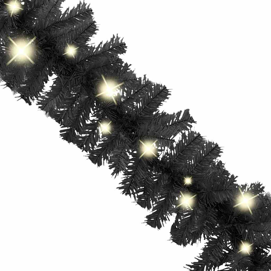 Guirlande de Noël avec lumières LED 10 m Noir - XIOS