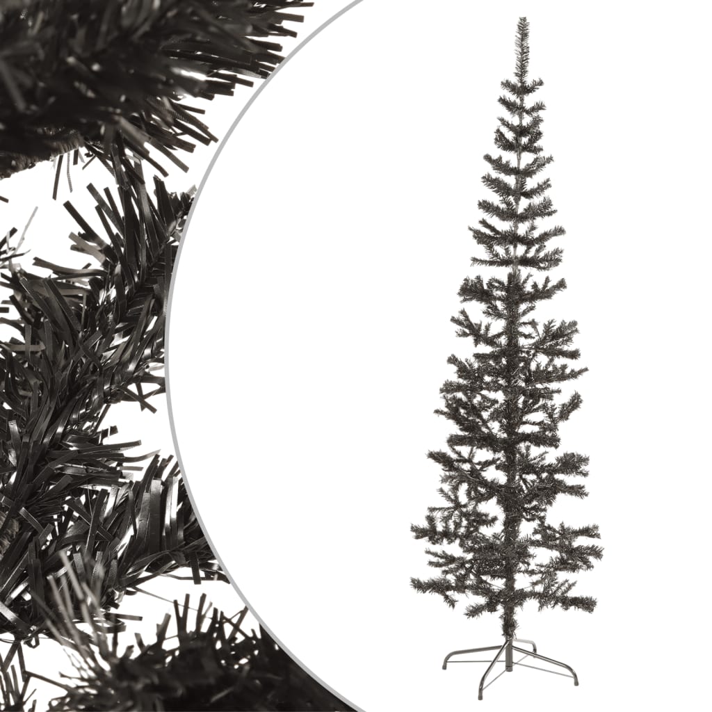 Sapin de Noël étroit Noir 240 cm - XIOS