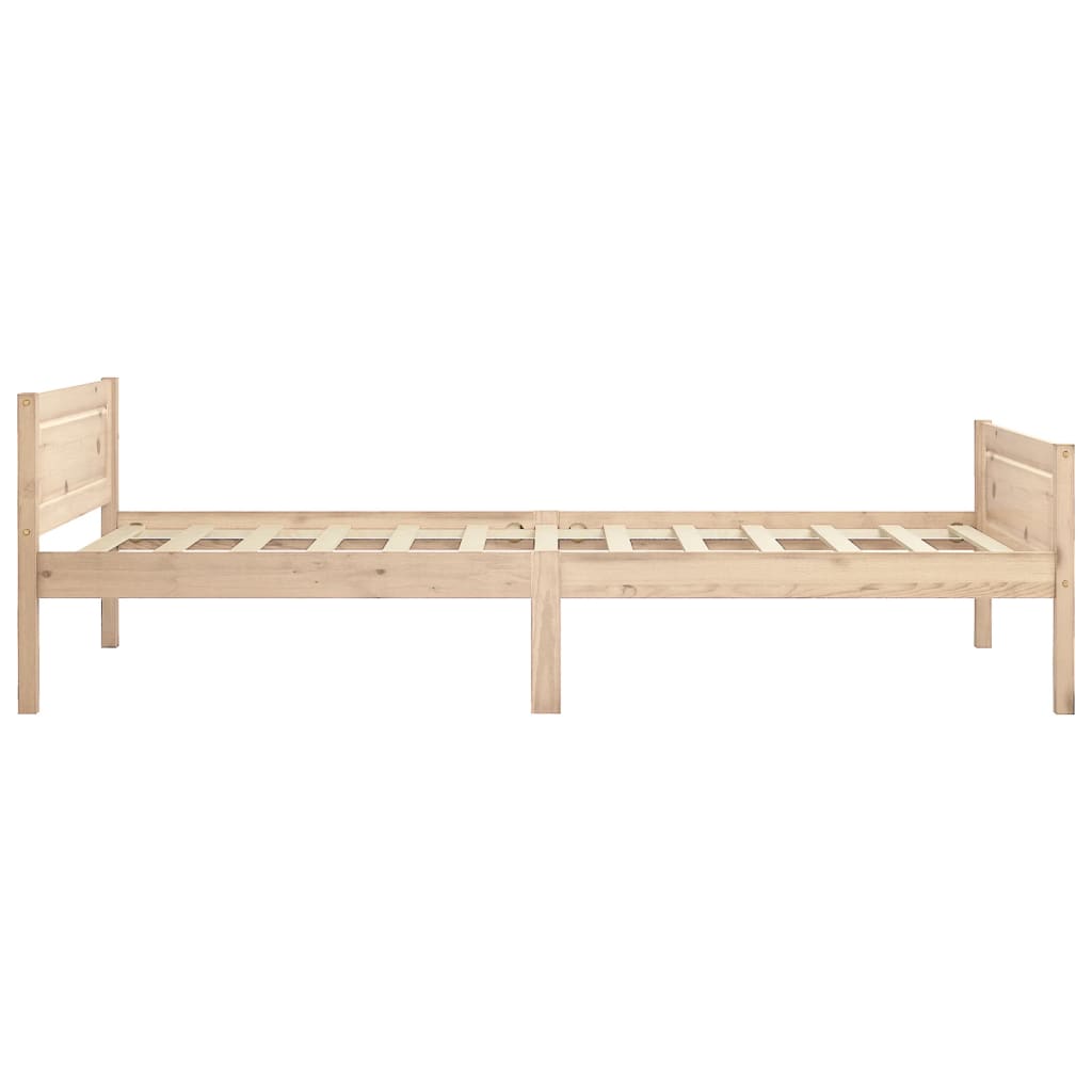 Cadre de lit sans matelas bois de pin massif 90x200 cm - XIOS