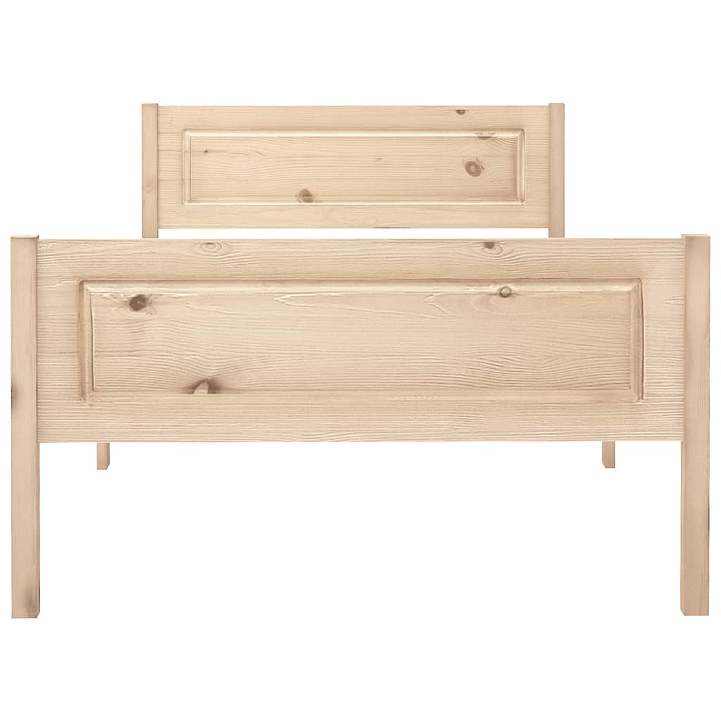 Cadre de lit sans matelas bois de pin massif 90x200 cm - XIOS