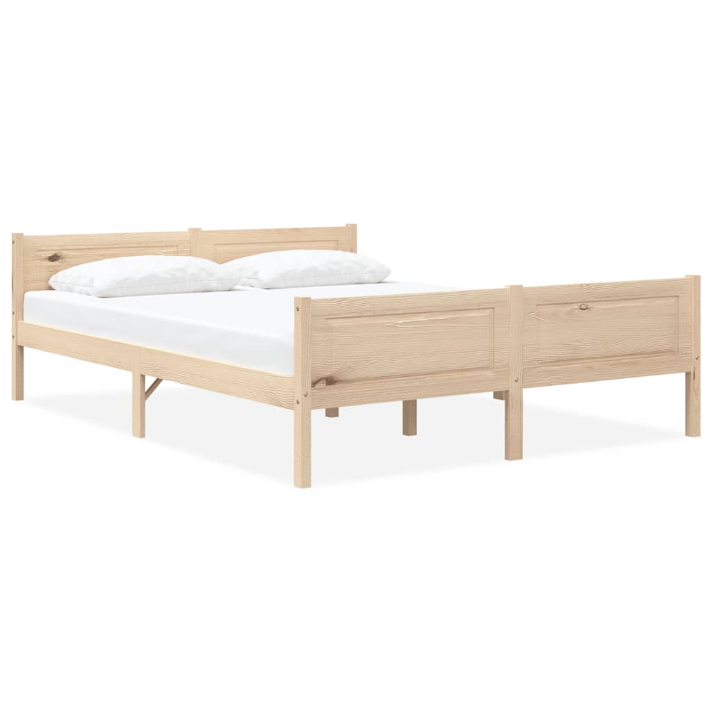 Cadre de lit sans matelas bois de pin massif 120x200 cm - XIOS