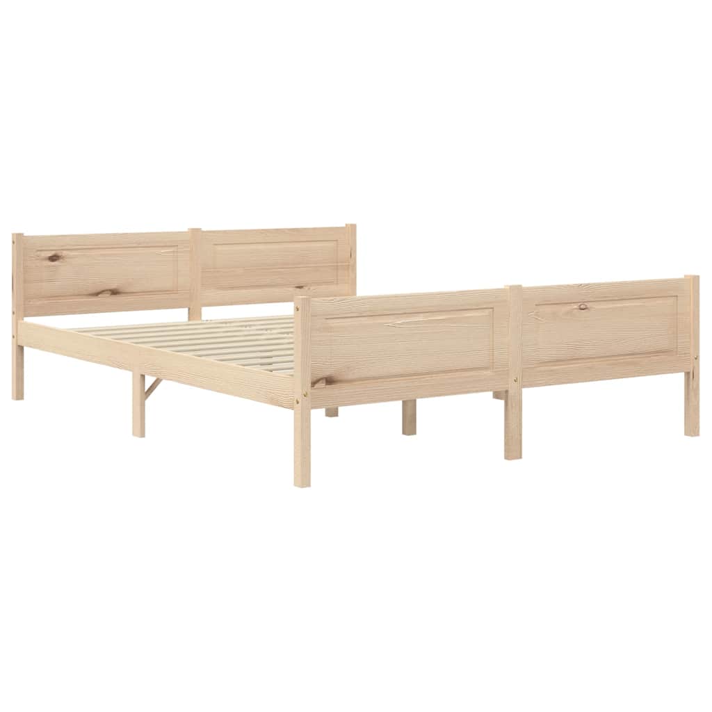 Cadre de lit sans matelas bois de pin massif 120x200 cm - XIOS